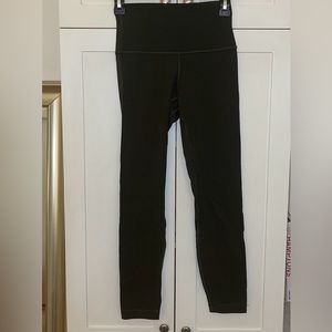 100% AUTHENTIC LULULEMON WOMENS ALIGN PANTS DARK OLIVE SIZE 4